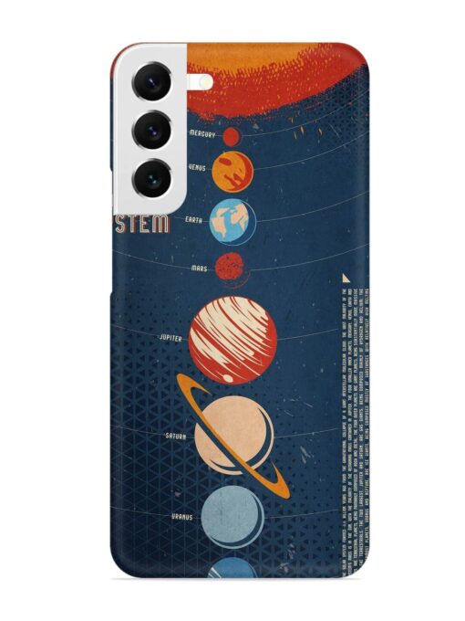 Solar System Vector Snap Case for Samsung Galaxy S22 Plus Zapvi