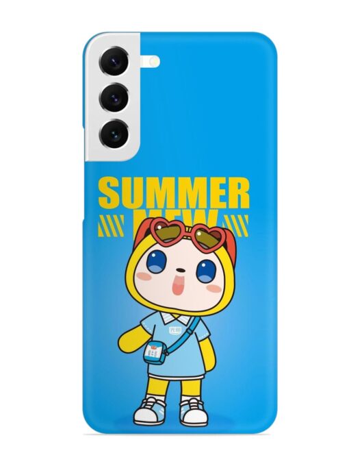 Summer Mew Cartoon Snap Case for Samsung Galaxy S22 Plus Zapvi