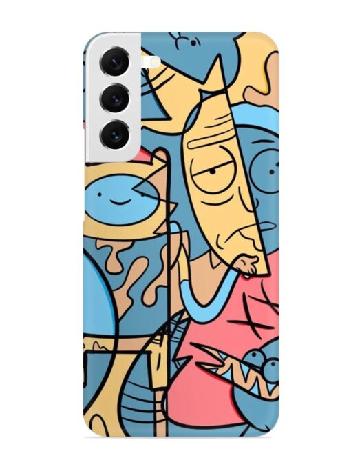 Silly Face Doodle Snap Case for Samsung Galaxy S22 Plus Zapvi