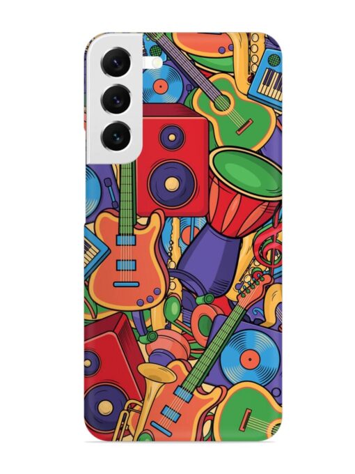 Colorful Music Art Snap Case for Samsung Galaxy S22 Plus Zapvi