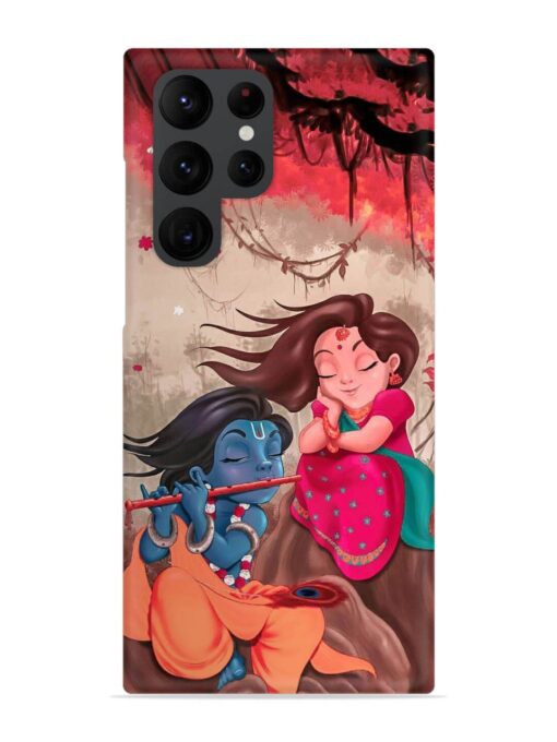 Radhe Krishna Water Art Snap Case for Samsung Galaxy S22 Ultra Zapvi