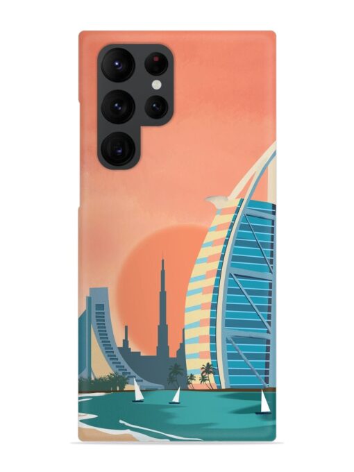 Dubai Architectural Scenery Snap Case for Samsung Galaxy S22 Ultra Zapvi