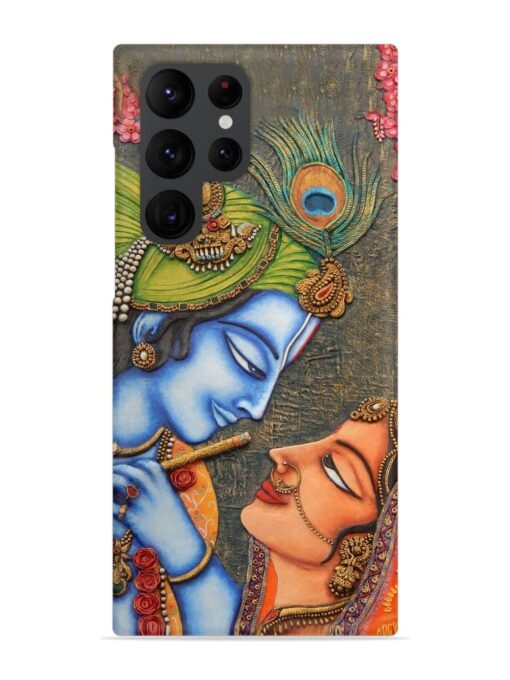 Lord Radha Krishna Flute Art Snap Case for Samsung Galaxy S22 Ultra Zapvi