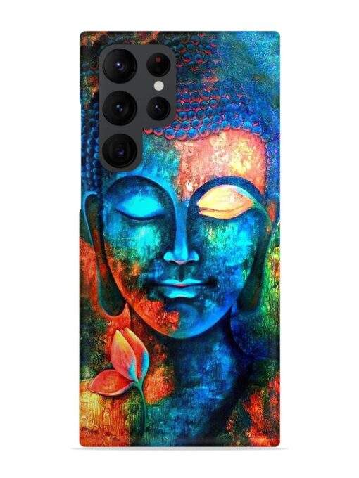 Buddha Painting Snap Case for Samsung Galaxy S22 Ultra Zapvi