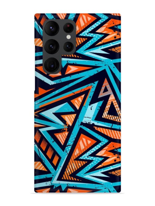 Abstract Seamless Grunge Snap Case for Samsung Galaxy S22 Ultra Zapvi