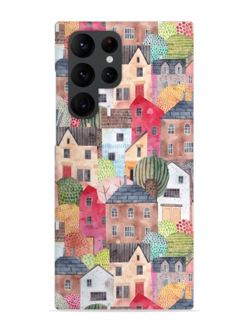 Abstract Seamless Pattern Snap Case for Samsung Galaxy S22 Ultra Zapvi