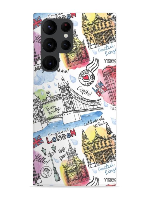 Vector London Landmark Snap Case for Samsung Galaxy S22 Ultra Zapvi