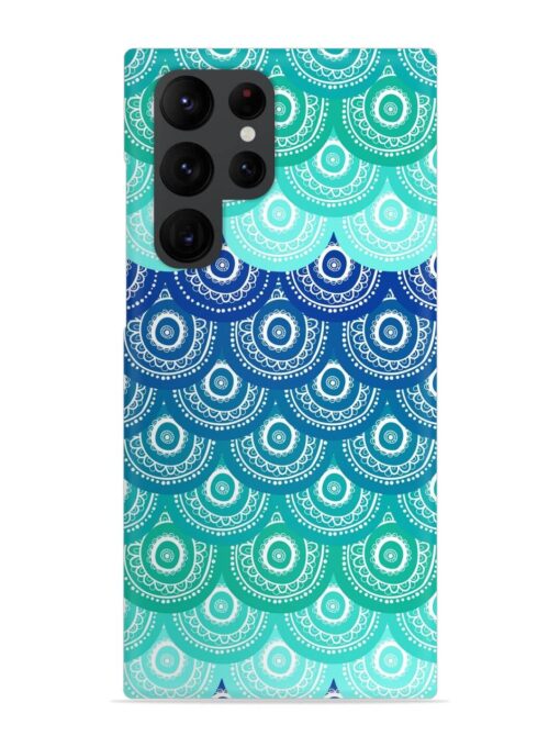 Ethnic Seamless Pattern Snap Case for Samsung Galaxy S22 Ultra Zapvi