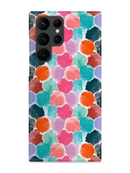 Colorful Seamless Pattern Snap Case for Samsung Galaxy S22 Ultra Zapvi