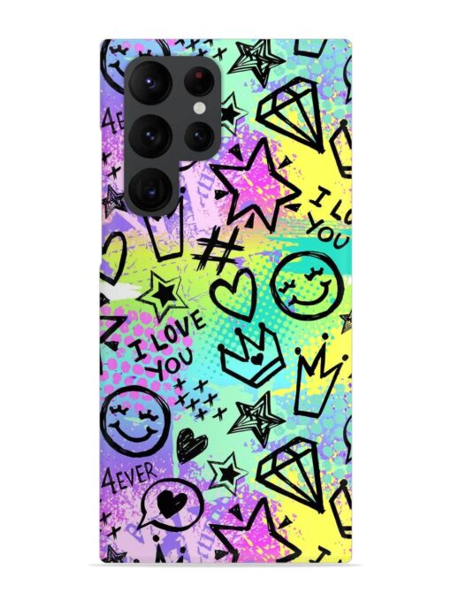 Bright Seamless Pattern Snap Case for Samsung Galaxy S22 Ultra Zapvi