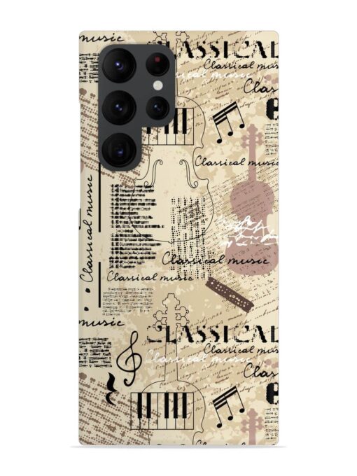 Classical Music Lpattern Snap Case for Samsung Galaxy S22 Ultra Zapvi