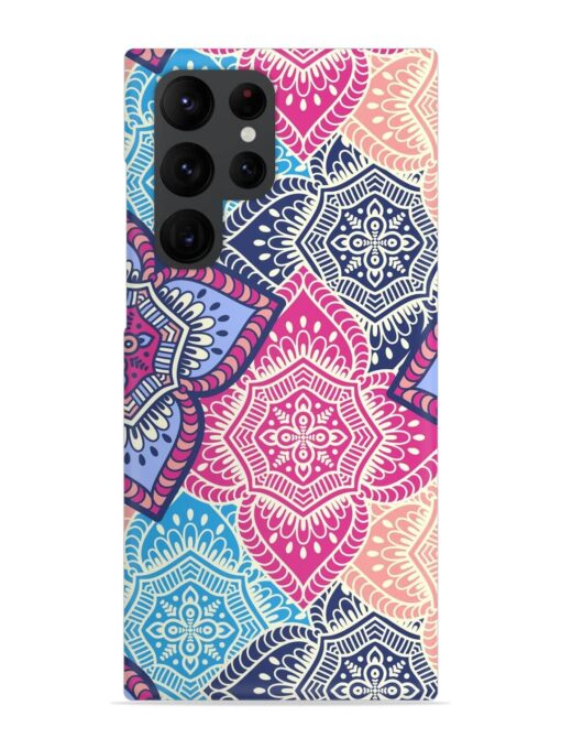 Ethnic Floral Seamless Snap Case for Samsung Galaxy S22 Ultra Zapvi