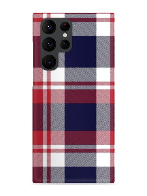 Classic Plaid Tartan Snap Case for Samsung Galaxy S22 Ultra Zapvi