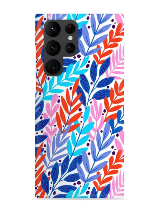 Bright Floral Tropical Snap Case for Samsung Galaxy S22 Ultra Zapvi