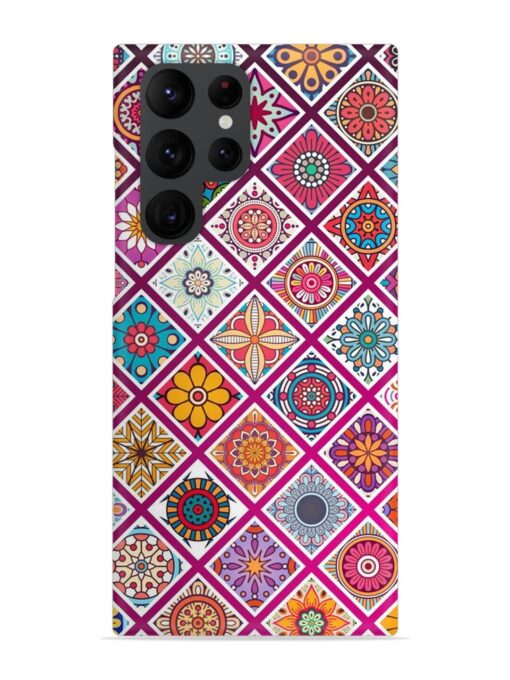 Seamless Tile Pattern Snap Case for Samsung Galaxy S22 Ultra Zapvi