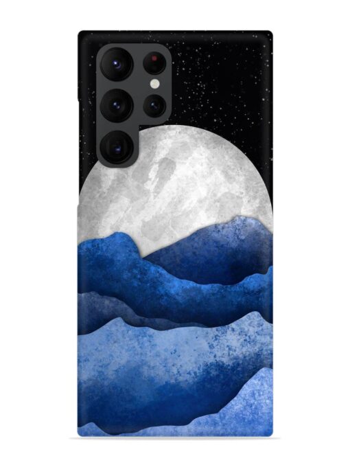 Full Moon Mountain Vector Snap Case for Samsung Galaxy S22 Ultra Zapvi