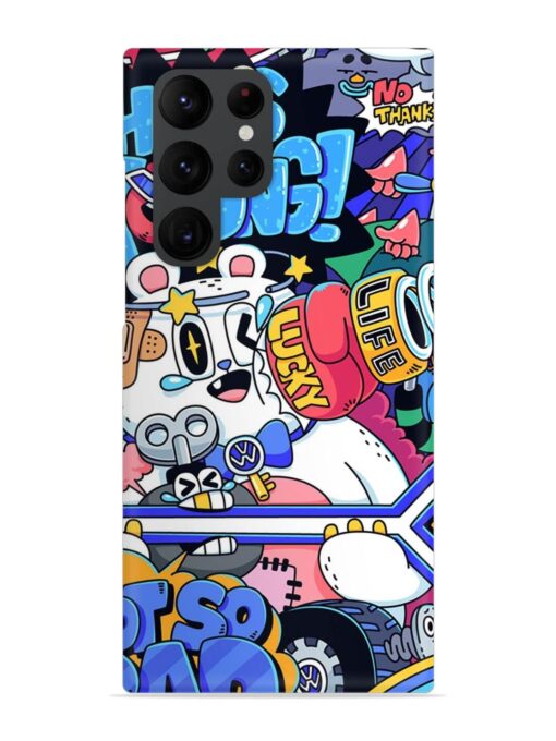 Universal Doodle Snap Case for Samsung Galaxy S22 Ultra Zapvi