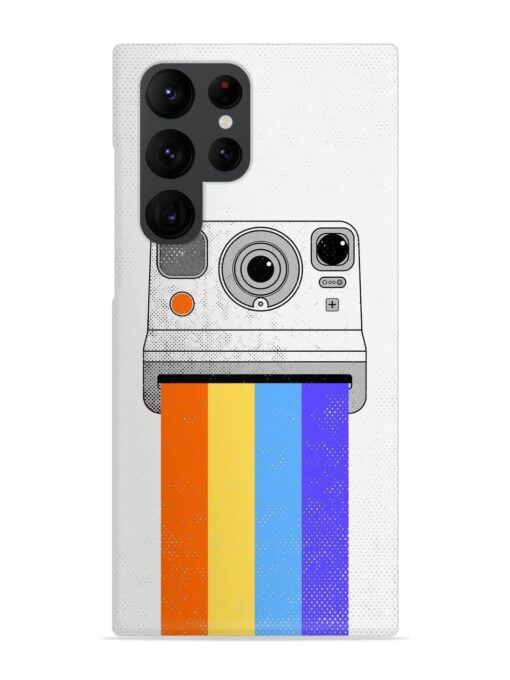 Retro Camera Art Snap Case for Samsung Galaxy S22 Ultra