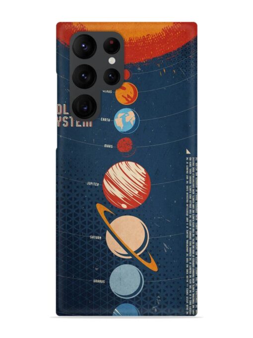 Solar System Vector Snap Case for Samsung Galaxy S22 Ultra Zapvi