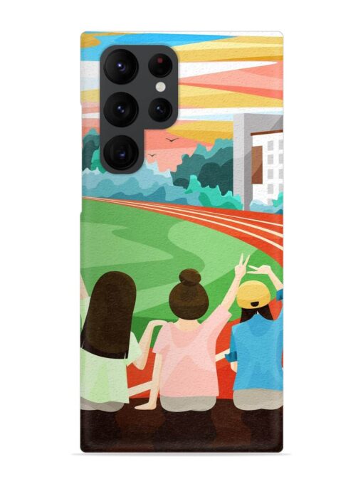 School Playground Snap Case for Samsung Galaxy S22 Ultra Zapvi