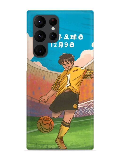 Soccer Kick Snap Case for Samsung Galaxy S22 Ultra Zapvi