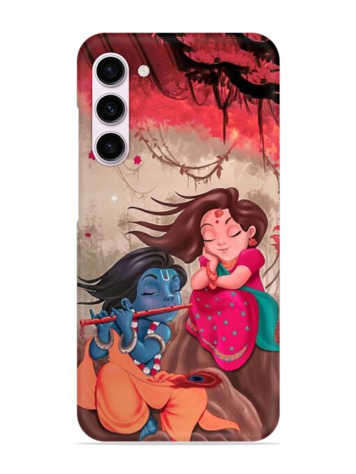 Radhe Krishna Water Art Snap Case for Samsung Galaxy S23 (5G) Zapvi