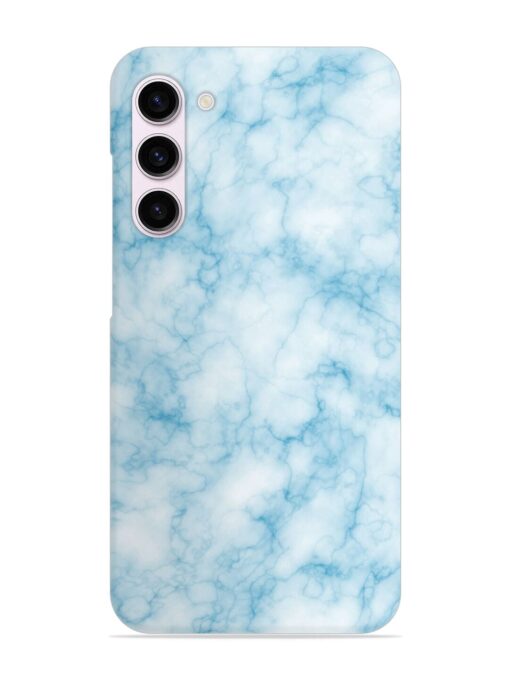 Blue White Natural Marble Snap Case for Samsung Galaxy S23 (5G) Zapvi