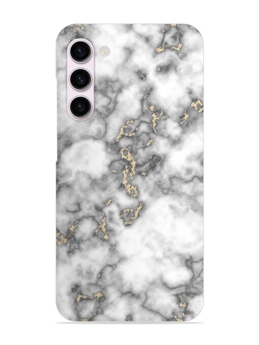 Gray And Gold Marble Snap Case for Samsung Galaxy S23 (5G) Zapvi