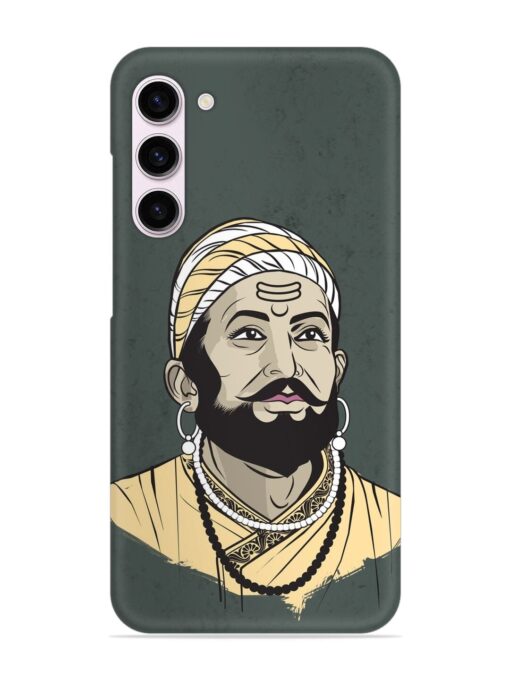 Shivaji Maharaj Vector Art Snap Case for Samsung Galaxy S23 (5G) Zapvi