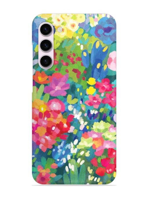 Watercolor Flower Art Snap Case for Samsung Galaxy S23 (5G) Zapvi