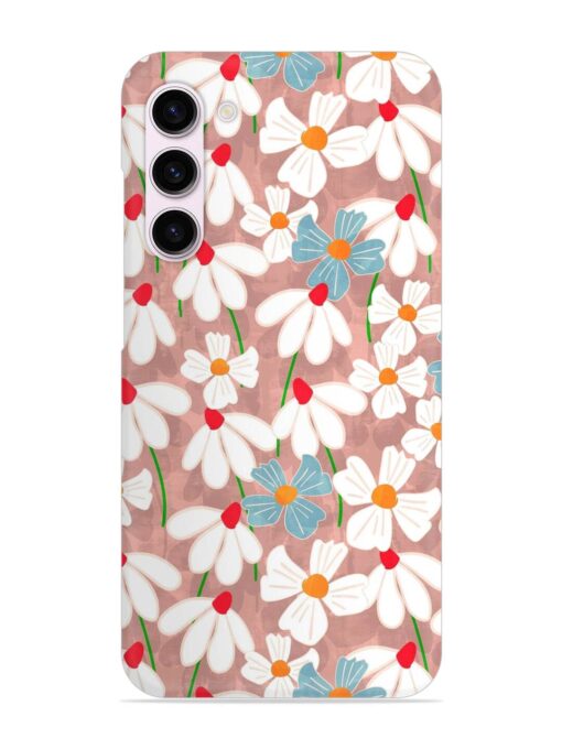 Abstract Petal Flowers Snap Case for Samsung Galaxy S23 (5G) Zapvi