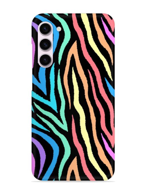 Colorful Abstract Zebra Snap Case for Samsung Galaxy S23 (5G) Zapvi