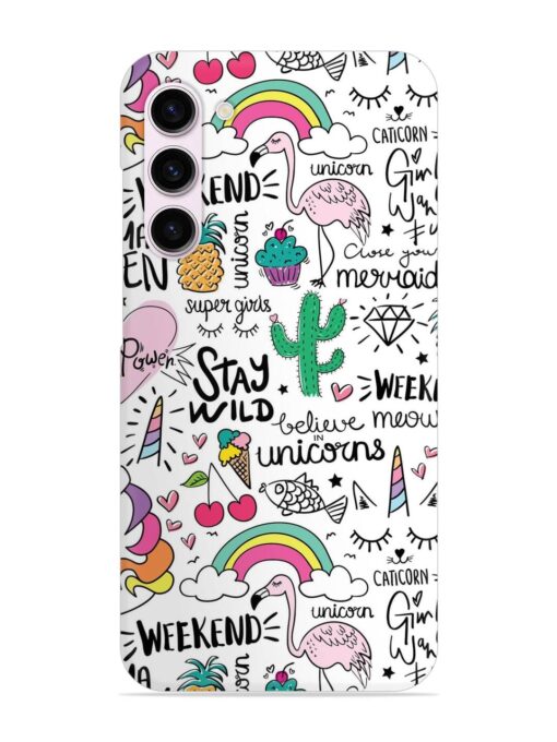 Unicorn Ice Cream Snap Case for Samsung Galaxy S23 (5G) Zapvi