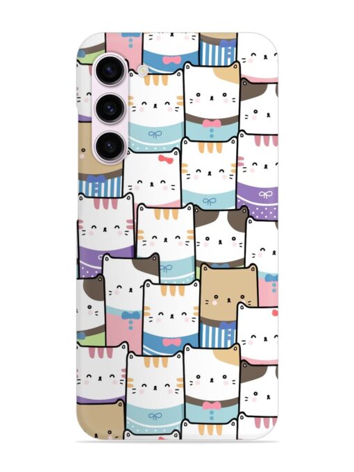 Cute Adorable Cat Snap Case for Samsung Galaxy S23 (5G) Zapvi