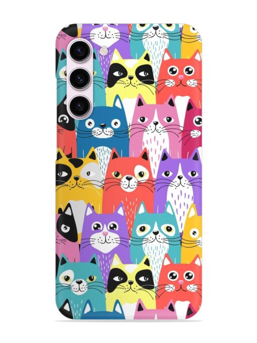 Funny Cartoon Cats Snap Case for Samsung Galaxy S23 (5G) Zapvi