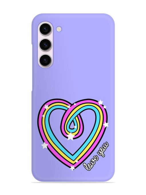 Colorful Rainbow Heart Snap Case for Samsung Galaxy S23 (5G) Zapvi