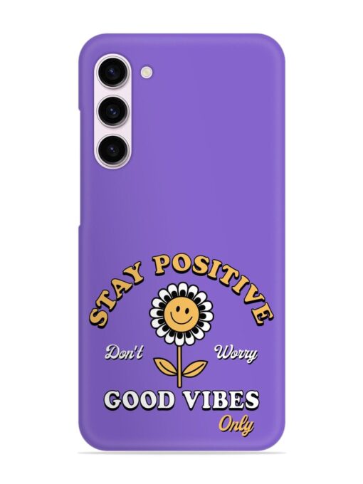 Retro Positive Flower Snap Case for Samsung Galaxy S23 (5G)