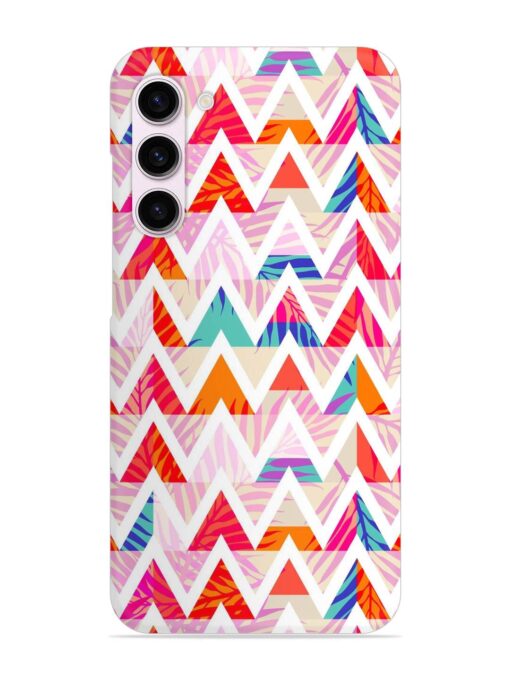 Abstract Triangle Background Snap Case for Samsung Galaxy S23 (5G) Zapvi