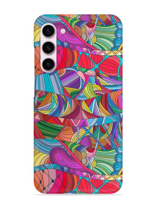 Seamless Patterns Hand Drawn Snap Case for Samsung Galaxy S23 (5G) Zapvi