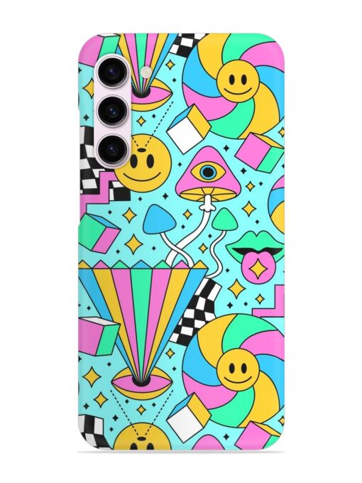 Trippy Rainbow 60S Snap Case for Samsung Galaxy S23 (5G) Zapvi