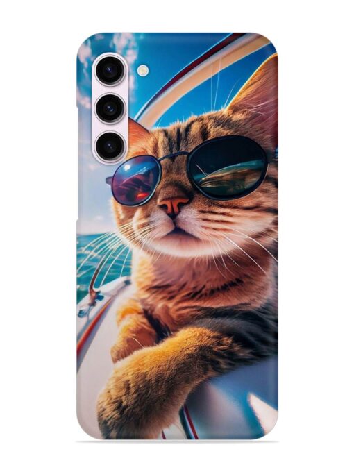 Cat In Style Snap Case for Samsung Galaxy S23 (5G) Zapvi