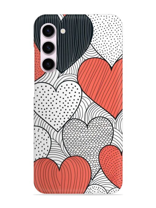 Girly Heart Seamless Snap Case for Samsung Galaxy S23 (5G) Zapvi