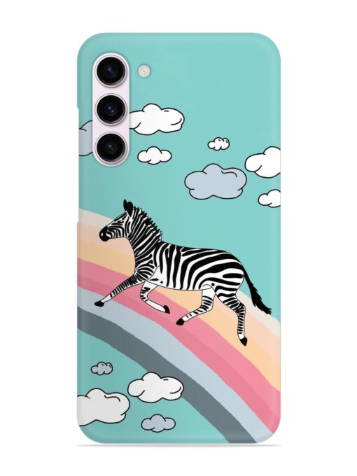 Running Zebra Snap Case for Samsung Galaxy S23 (5G) Zapvi