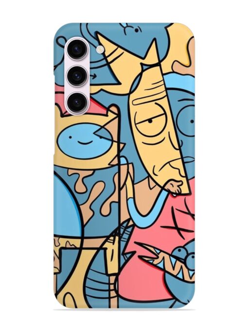 Silly Face Doodle Snap Case for Samsung Galaxy S23 (5G) Zapvi