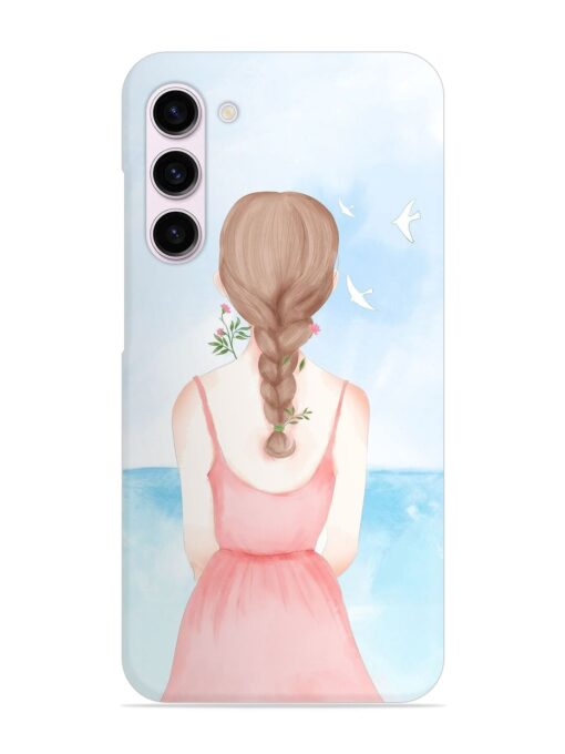 Watercolor Girl Vector Snap Case for Samsung Galaxy S23 (5G) Zapvi