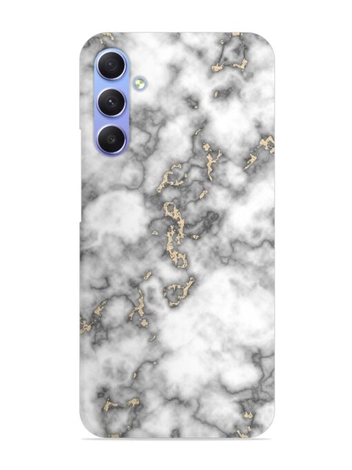 Gray And Gold Marble Snap Case for Samsung Galaxy S23 Fe (5G) Zapvi