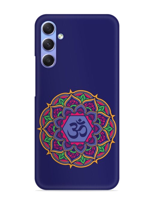 Om Mandala Art Blue Snap Case for Samsung Galaxy S23 Fe (5G) Zapvi