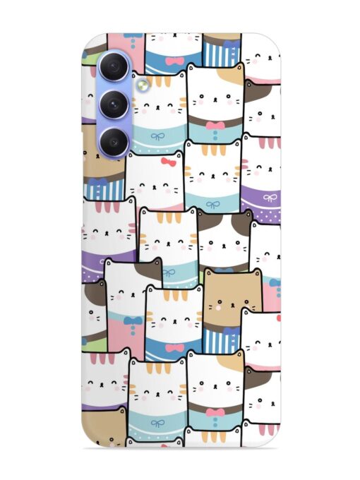 Cute Adorable Cat Snap Case for Samsung Galaxy S23 Fe (5G) Zapvi