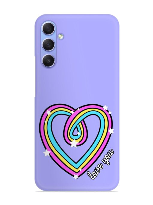 Colorful Rainbow Heart Snap Case for Samsung Galaxy S23 Fe (5G) Zapvi