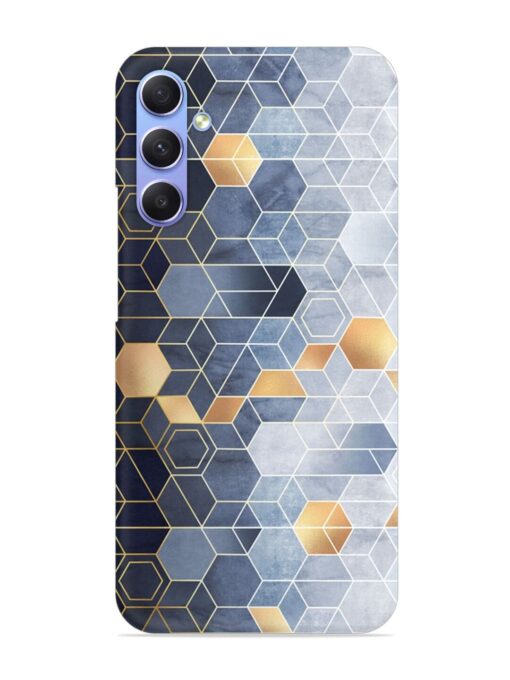 Geometric Abstraction Hexagons Snap Case for Samsung Galaxy S23 Fe (5G) Zapvi